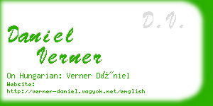 daniel verner business card